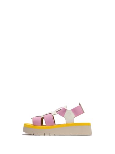 Fly London Damen SAMB245FLY Sandal, White/Baby PINK/Yellow, 37 EU Fly London Damen SAMB245FLY Sandal, White/Baby PINK/Yellow, 37 EU von FLY London