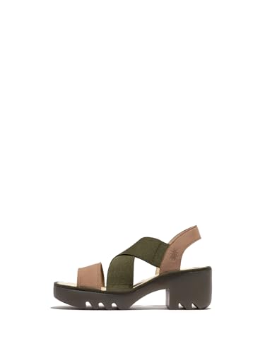 Fly London Damen TAJI502FLY Sandal, Taupe/Khaki, 37 EU Fly London Damen TAJI502FLY Sandal, Taupe/Khaki, 37 EU von FLY London