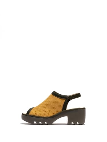 Fly London Damen TEIF577FLY Sandal, Bumblebee/Khaki, 40 EU Fly London Damen TEIF577FLY Sandal, Bumblebee/Khaki, 40 EU von FLY London