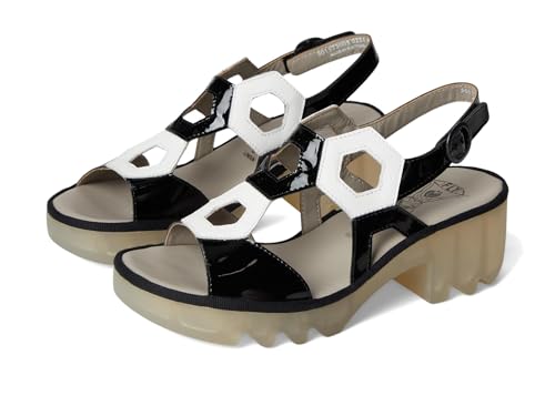 Fly London Damen TEWA573FLY Sandal, Black/White, 41 EU Fly London Damen TEWA573FLY Sandal, Black/White, 41 EU von FLY London