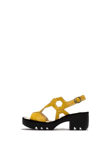 Fly London Damen TEWA573FLY Sandal, Bright Yellow, 39 EU Fly London Damen TEWA573FLY Sandal, Bright Yellow, 39 EU von FLY London