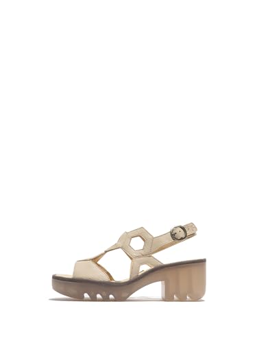 Fly London Damen TEWA573FLY Sandal, Offwhite, 42 EU Fly London Damen TEWA573FLY Sandal, Offwhite, 42 EU von FLY London