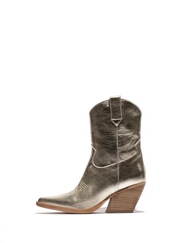 Fly London Damen WOFY093FLY Western Boot, Gold, 42 EU von FLY London