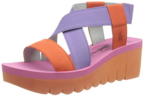 Fly London Damen YABI922FLY Sandale, Orange Viola, 36.5 EU von FLY London