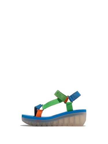 Fly London Damen YEFA726FLY Sandal, Grey/Multicolor/Army Green, 38 EU Fly London Damen YEFA726FLY Sandal, Grey/Multicolor/Army Green, 38 EU von FLY London