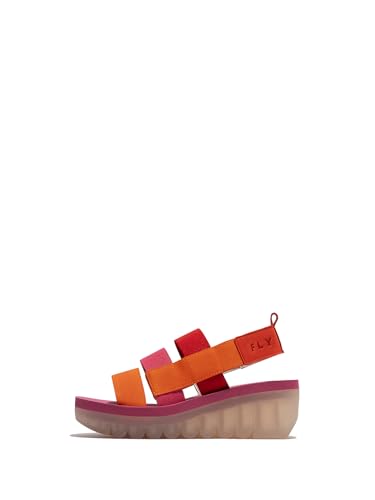 Fly London Damen YERE847FLY Sandal, Devil RED/Multicolor/Lilac, 35 EU Fly London Damen YERE847FLY Sandal, Devil RED/Multicolor/Lilac, 35 EU von FLY London