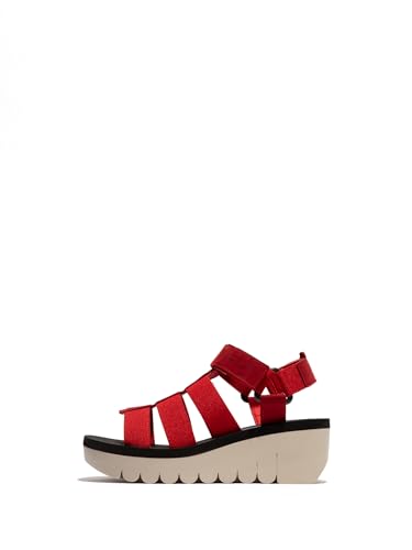 Fly London Damen YOJI198FLY Sandal, Lipstick RED/Lipstick RED/Black, 42 EU Fly London Damen YOJI198FLY Sandal, Lipstick RED/Lipstick RED/Black, 42 EU von FLY London