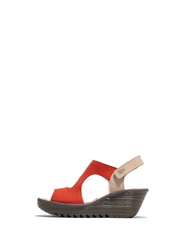 Fly London Damen YOXA576FLY Sandal, Devil RED/Natural, 42 EU Fly London Damen YOXA576FLY Sandal, Devil RED/Natural, 42 EU von FLY London