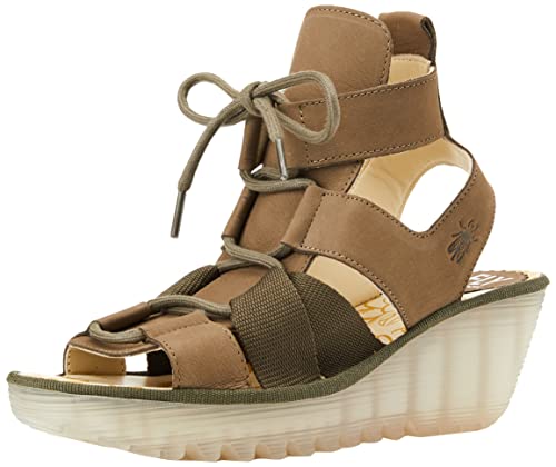 Fly London Damen Yaca413fly Sandale, Khaki, 36 EU von FLY London