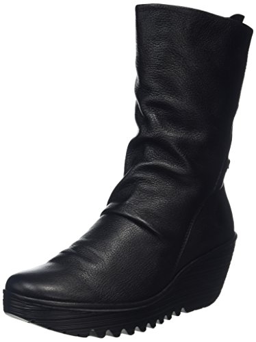 Fly London Damen Yada Langschaft Stiefel, Schwarz (Black 006Black 006), 38 EU von FLY London