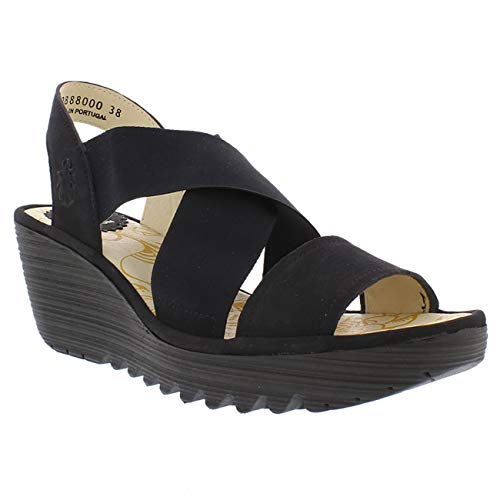 Fly London Damen Yaji888fly Sandalen, Schwarz (Black 000), 35 EU von FLY London