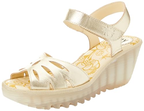 Fly London Damen Yazi479fly Sandale, Gold, 37 EU von FLY London