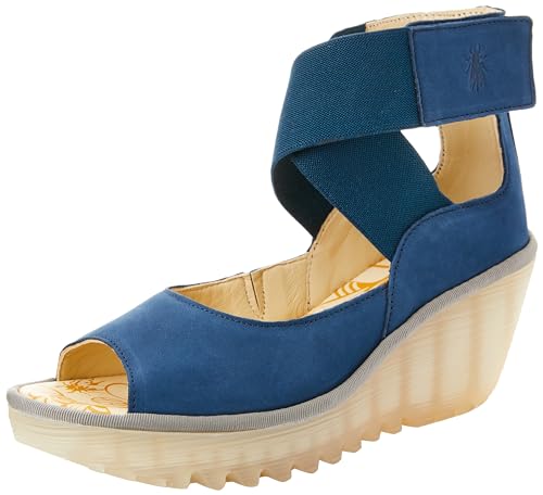 Fly London Damen Yefi473fly Sandale, blau, 40 EU von FLY London