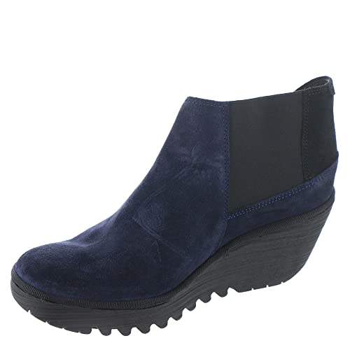 Fly London Damen Yego400 Chelsea-Stiefel, Schwarz (Navy Black), 41 EU von FLY London