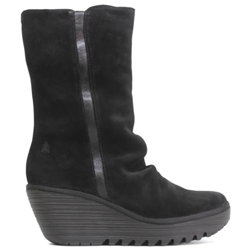 Fly London Damen Yemy408fly Halblange Stiefel, Schwarz, 41 EU von FLY London