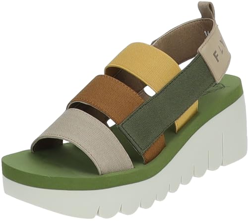 Fly London Damen Yere847fly Sandale, Cloud Multicolor Green, 38 EU von FLY London