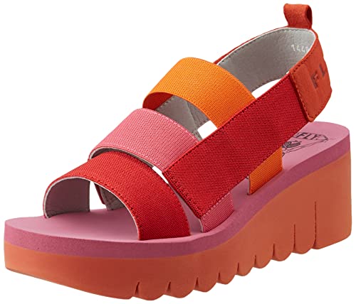 Fly London Damen Yere847fly Sandale, Rot Orange Rose, 39 EU von FLY London