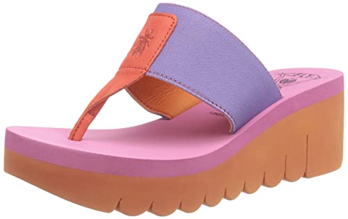 Fly London Damen Yomu725fly Sandale, Orange Violett Rose, 40 EU von FLY London