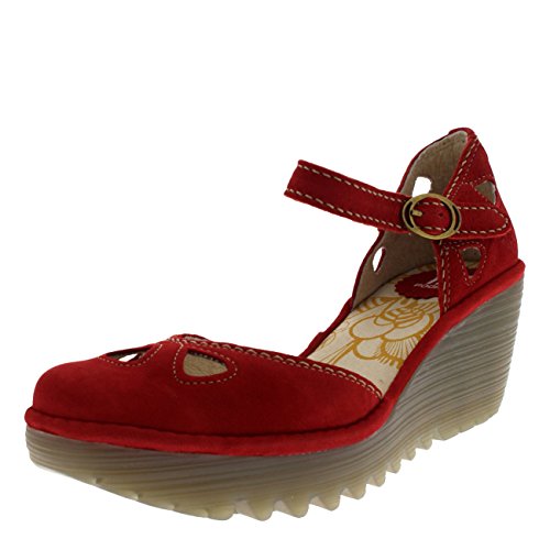 Fly London Damen Yuna Pumps, Rot (Lipstick Red), 39 EU von FLY London