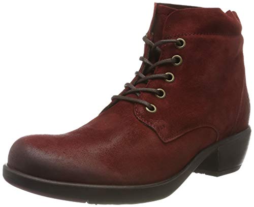 Fly London MESU780FLY, Damen Kurzschaft Stiefel, Rot (Red 024), 36 (3 UK) von FLY London