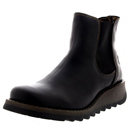 FLY London Damen Salv Chelsea Boots, Schwarz Black 000, 41 EU von FLY London