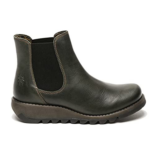 FLY London Damen Salv Chelsea Boots, Grau Diesel, 37 EU von FLY London