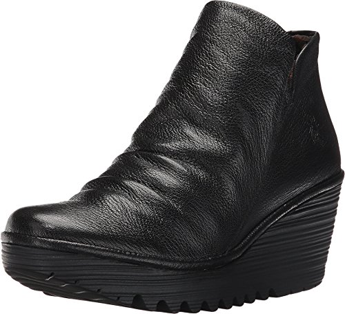 Fly London Mädchen Yip Kurzschaft Stiefel, Schwarz (Black 017), 34.5 EU von FLY London