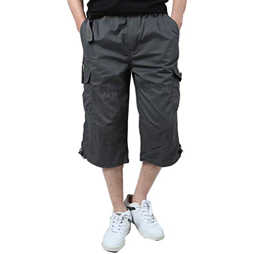 FLYF 3/4 Cargo Hose Männer Kurz Herren Bermuda Cargo Shorts Militär Outdoor Capri Hose von FLYF