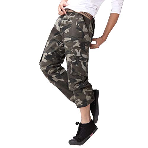 FLYF Cargohosen Herren Lang Militär BDU Hose Camouflage Hose Männer Outdoor Cargo Hose von FLYF