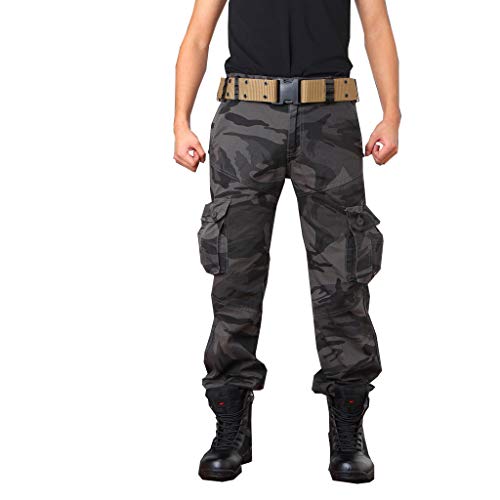 FLYF Cargohosen Herren Lang Militär BDU Hose Camouflage Hose Männer Outdoor Cargo Hose von FLYF