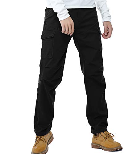 FLYF Winter Arbeitshosen Gefüttert Männer Stretch Militär Winterhose Warm Fleecehose Herren Latzhose von FLYF