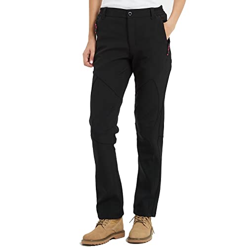 FLYGAGA Damen Outdoorhose Softshellhose Wanderhose Gefüttert Fleece Warm Wasserdicht Winddicht Thermohose Winterhose Skihose Snowboardhose Trekkinghose Funktionshose Herbst Winter,schwarz, XS FLYGAGA Damen Outdoorhose Softshellhose Wanderhose Gefüttert Fleece Warm Wasserdicht Winddicht Thermohose Winterhose Skihose Snowboardhose Trekkinghose Funktionshose Herbst Winter,schwarz, XS von FLYGAGA