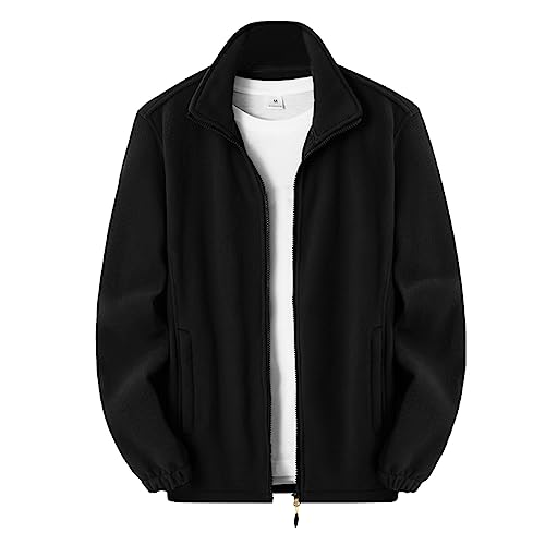 FLYGAGA Herren Outdoor FleeceJacken Wander Trekking Strickfleece Strickjacke Zip Off Outdoor Strickfleecejacken Sweatshirt Frühjahr Herbst von FLYGAGA