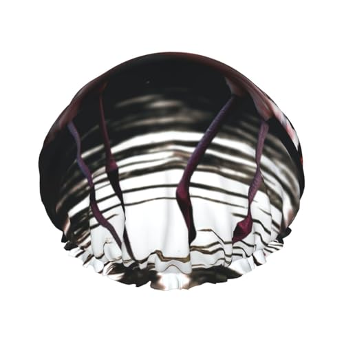 Duschhaube mit niedlichem Flamingo-Druck, für Damen und Herren, wiederverwendbar, doppellagig, Stoff, Badekappe für Mädchen Duschhaube mit niedlichem Flamingo-Druck, für Damen und Herren, wiederverwendbar, doppellagig, Stoff, Badekappe für Mädchen von FLYIFE