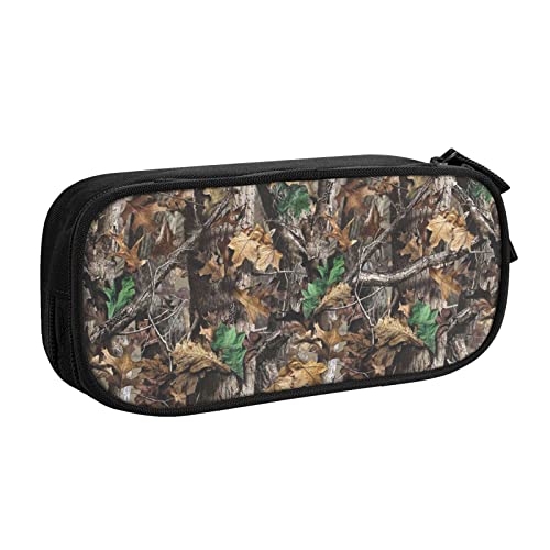 FLYIFE Cold Tree Camouflage Große Federtasche mit 2 Fächern Federmäppchen Federmäppchen Federmäppchen Beutel Organizer für Mädchen Jungen Student Schule Büro Uni -, Schwarz , Einheitsgröße, Schulranzen von FLYIFE