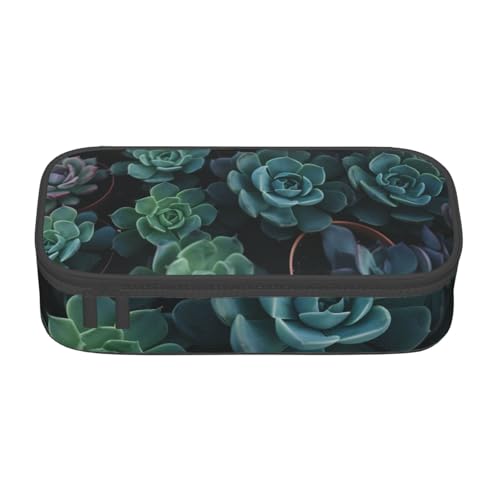 FLYIFE Federmäppchen mit Sonnenblume auf gelbem Auto, bedruckt, großes Fassungsvermögen, Reißverschluss, Stiftebox, Schreibwaren-Organizer, Make-up-Tasche für Schule, Büro, Erwachsene, Teenager von FLYIFE