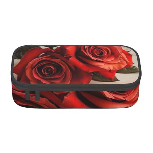 FLYIFE Federmäppchen mit Sonnenblume auf gelbem Auto, bedruckt, großes Fassungsvermögen, Reißverschluss, Stiftebox, Schreibwaren-Organizer, Make-up-Tasche für Schule, Büro, Erwachsene, Teenager von FLYIFE