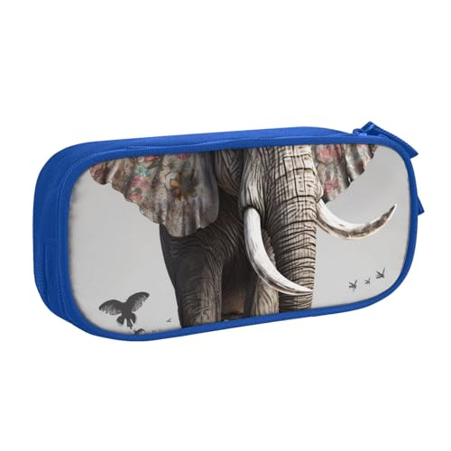 FLYIFE Federmäppchen mit buntem Elefant, groß, mit 2 Fächern, Federmäppchen, Organizer für Mädchen, Jungen, Studenten, Schule, Büro, Uni, Schwarz, blau, Einheitsgröße, Schulranzen FLYIFE Federmäppchen mit buntem Elefant, groß, mit 2 Fächern, Federmäppchen, Organizer für Mädchen, Jungen, Studenten, Schule, Büro, Uni, Schwarz, blau, Einheitsgröße, Schulranzen von FLYIFE