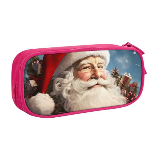 FLYIFE Großes Federmäppchen mit Weihnachtsmann-Motiv mit 2 Fächern, Federmäppchen, Organizer für Mädchen, Jungen, Studenten, Schule, Büro, Uni, Schwarz, rose, Einheitsgröße, Schulranzen FLYIFE Großes Federmäppchen mit Weihnachtsmann-Motiv mit 2 Fächern, Federmäppchen, Organizer für Mädchen, Jungen, Studenten, Schule, Büro, Uni, Schwarz, rose, Einheitsgröße, Schulranzen von FLYIFE