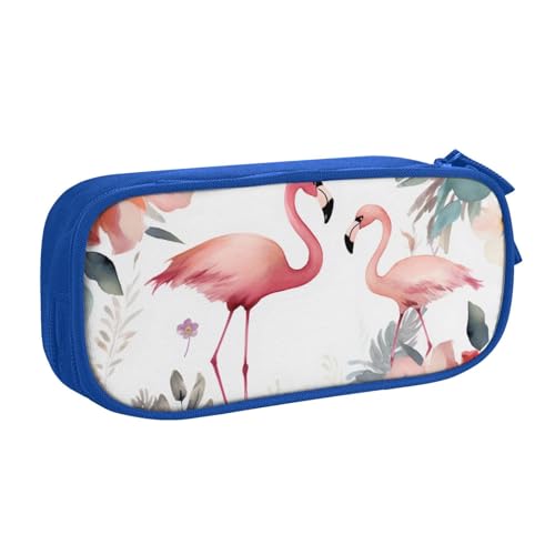 Großes Federmäppchen mit Blumenmuster und Flamingo, mit 2 Fächern, Federmäppchen, Organizer für Mädchen, Jungen, Studenten, Schule, Büro, Uni, Schwarz, blau, Einheitsgröße, Schulranzen Großes Federmäppchen mit Blumenmuster und Flamingo, mit 2 Fächern, Federmäppchen, Organizer für Mädchen, Jungen, Studenten, Schule, Büro, Uni, Schwarz, blau, Einheitsgröße, Schulranzen von FLYIFE