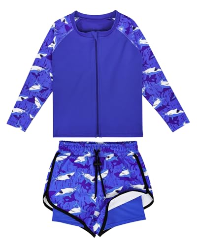 FLYISH DIRECT Baby Swimsuit Trunk and Rashguard Rash-Guard-Set, Zweiteiliger Kinder Badeanzug für Jungen und Mädchen von FLYISH DIRECT