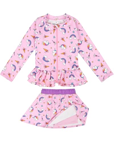 FLYISH DIRECT Baby Swimsuit Trunk and Rashguard Rash-Guard-Set, Zweiteiliger Kinder Badeanzug für Jungen und Mädchen von FLYISH DIRECT