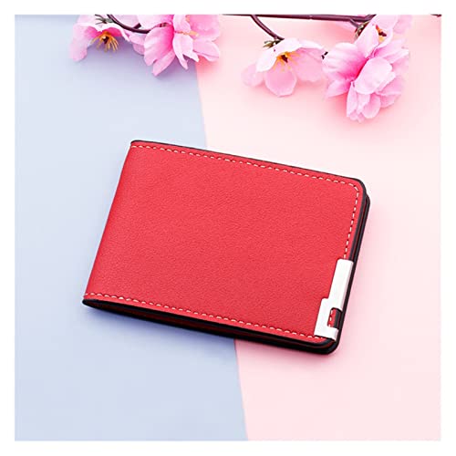 FLaig Visitenkartenetui Führerschein Kartenhalter Set Business Wallet Bag Modisches ultradünnes Universal Kartenetui Führerschein Wallet Wallet Visitenkartenständer Ständer (Color : Red) von FLaig