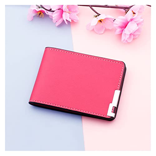 FLaig Visitenkartenetui Führerschein Kartenhalter Set Business Wallet Bag Modisches ultradünnes Universal Kartenetui Führerschein Wallet Wallet Visitenkartenständer Ständer (Color : Rose Red) von FLaig