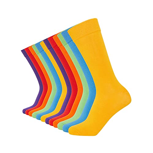 FM London (12er-Pack) Bambussocken Herren | Einfarbige und gemusterte Herrensocken, die sich weich anfühlen und Gerüchen widerstehen | Mehrfarbige und schwarze Socken Herren von FM London