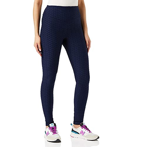 FM London (2er-Pack) Gym Leggings für Damen UK | Bequeme Waben-Leggings mit nahtlosem Legging-Design | bequeme Leggings in Grau, Marine, Schwarz von FM London