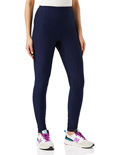 FM London (2er-Pack) Gym Leggings für Damen UK | Bequeme Waben-Leggings mit nahtlosem Legging-Design | bequeme Leggings in Grau, Marine, Schwarz von FM London