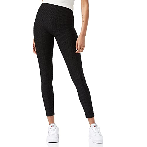 FM London (2er-Pack) Gym Leggings für Damen UK | Bequeme Waben-Leggings mit nahtlosem Legging-Design | bequeme Leggings in Grau, Marine, Schwarz von FM London