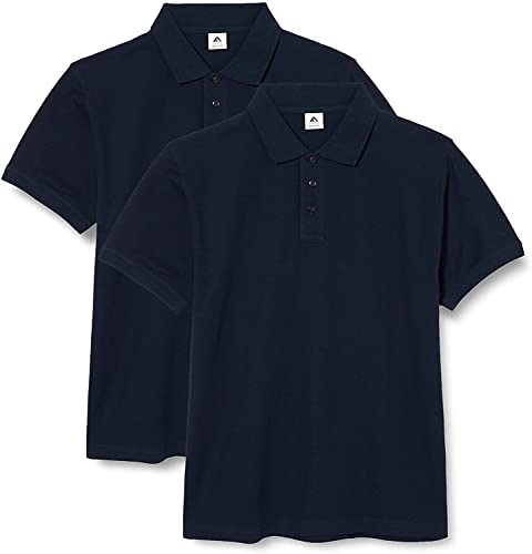 FM London (2er-Pack) Herren-Poloshirt | taillierte Polohemden aus Baumwollstretch | von FM London