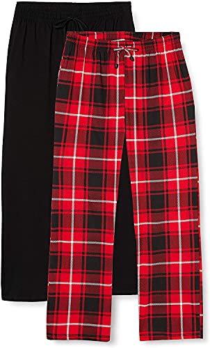 FM London (2er-Pack) Pyjama für Herren - Leichte Herren-Pyjamahose, Loungewear und Nachtwäsche - Reich an Baumwolle, bequeme Passform Herren-PJs von FM London